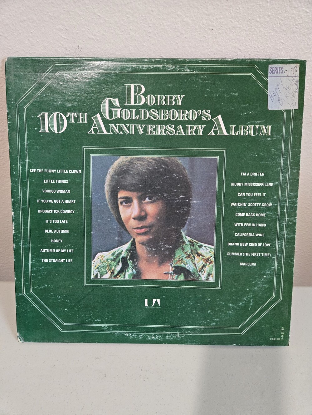 Bobby Goldsboro's 10th Anniversary Album Vinyl record
